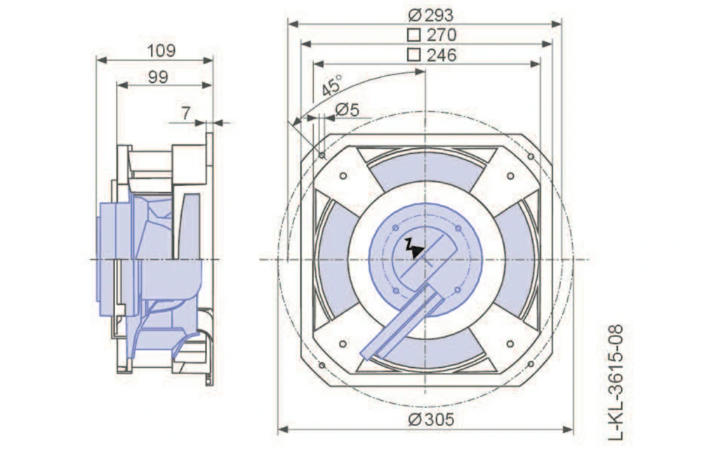 GR22V-4IP.ZC.AR 178088 ZIEHL-ABEGG Centrifugal Fan 3 about