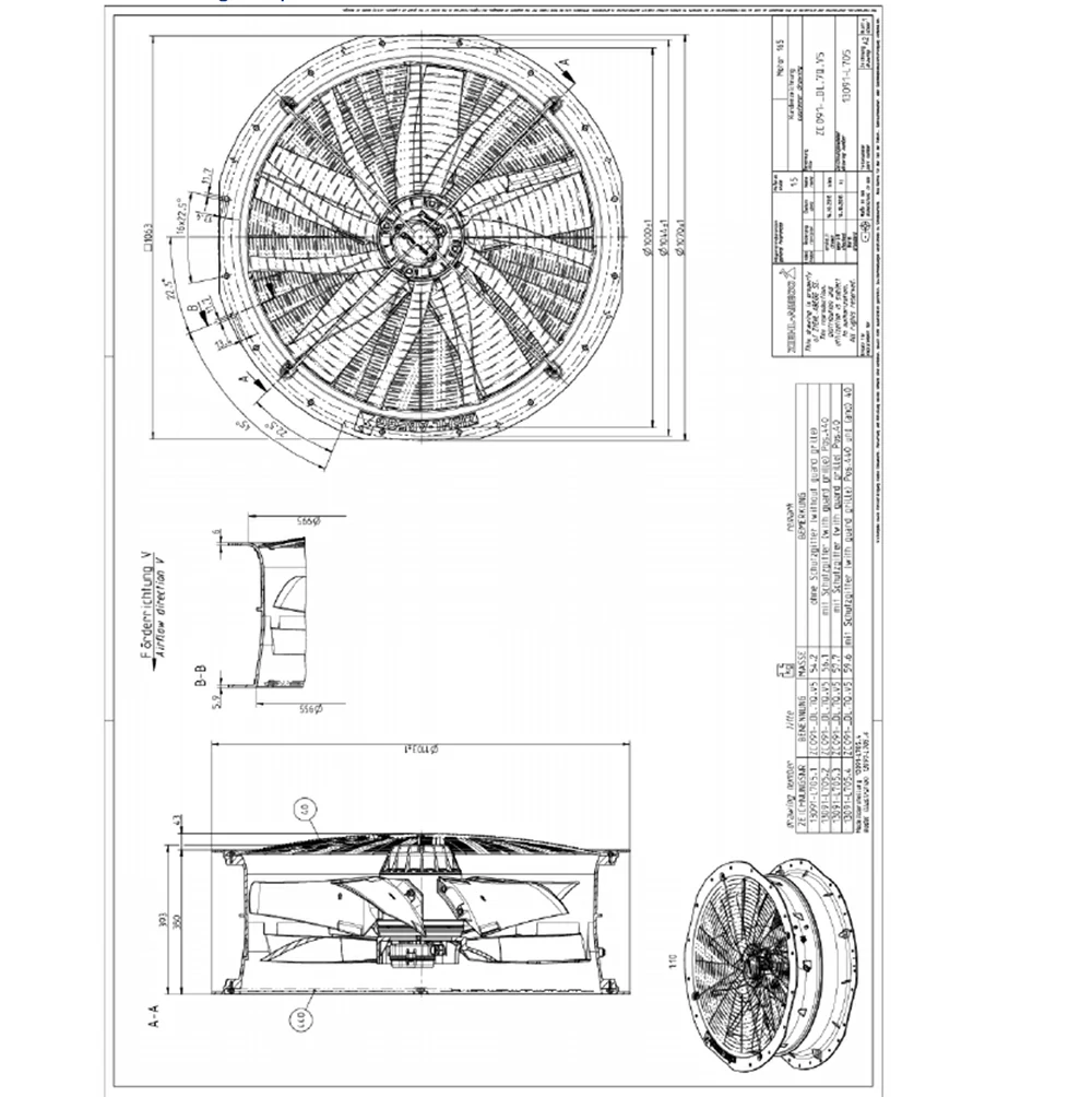 ZC091-SDQ.7Q.V5 179572 ZIEHL-ABEGG Axial Fan 3 about